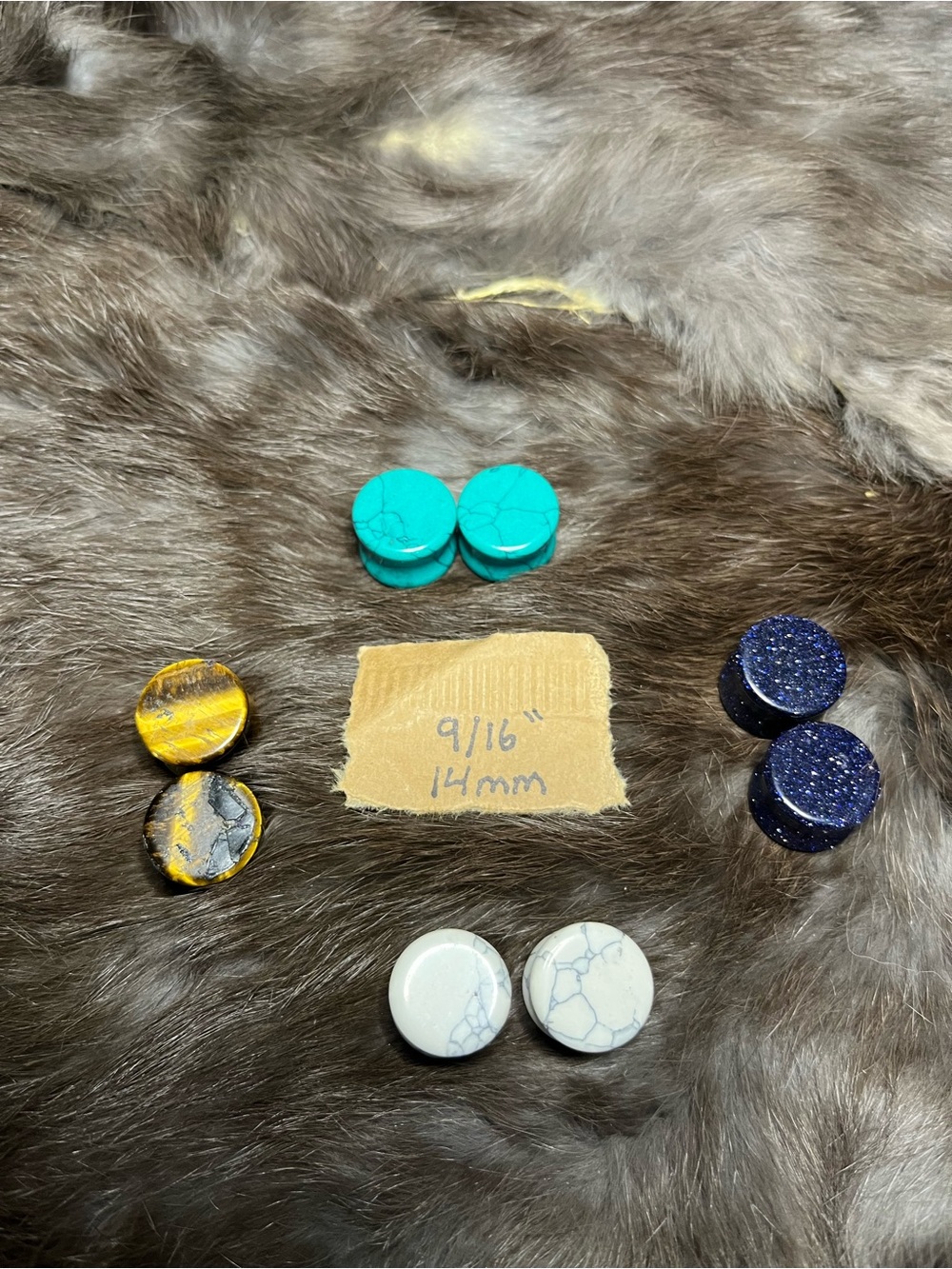 9/16” (14mm) Stone Ear Plugs